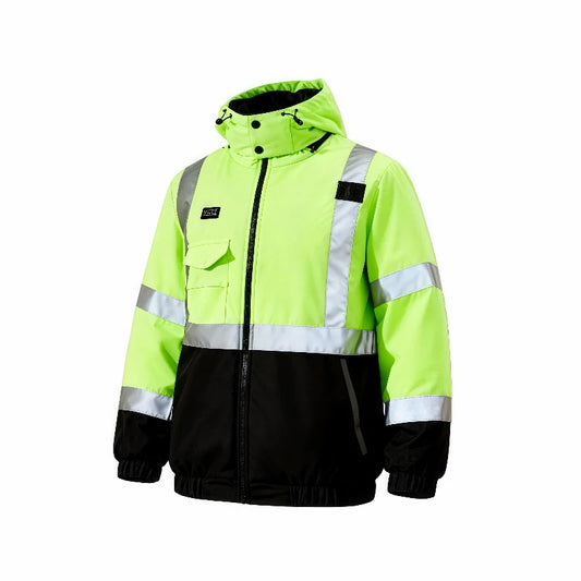 Heated Hi-Vis Safety Bomber Jacket 5V/7.4V